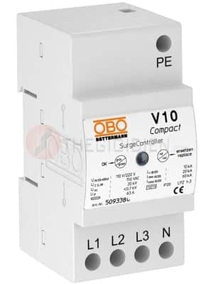 V10 COMPACT 385 (385V, 3P, In 10kA/P, Imax 20kA/P) trước những thiết bị đầu cuối