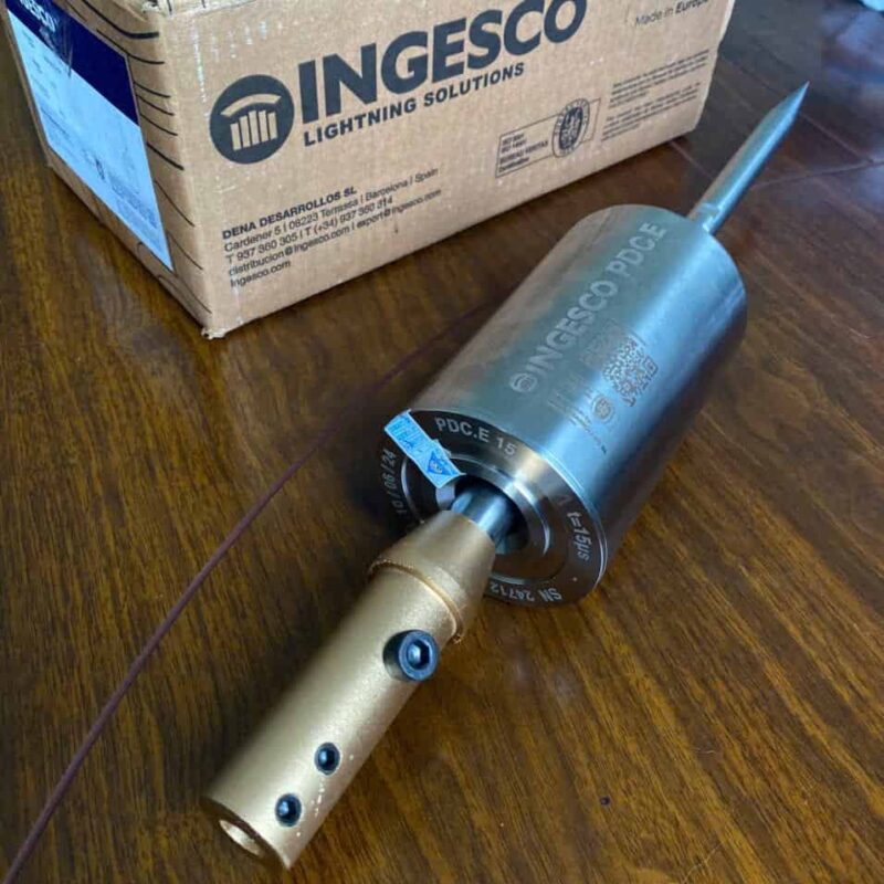 Kim thu sét Ingesco PDC E45 | Chống sét chủ động ESE, bảo vệ bán kính lớn
