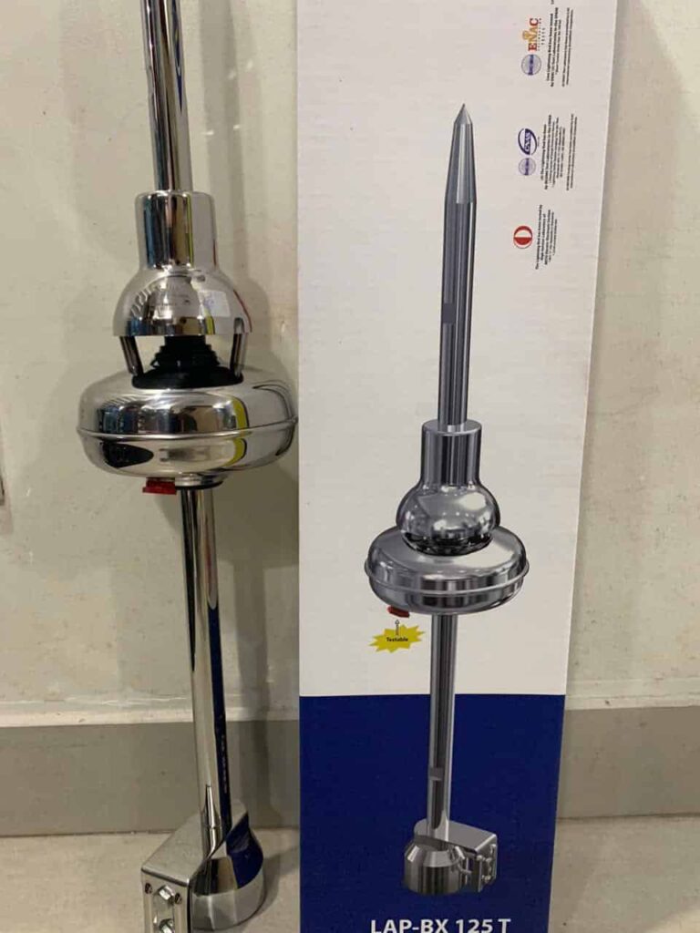 Kim thu sét Liva LAP-BX 125T – toàn cảnh, bán kính bảo vệ 84 mét, công nghệ ESE chống sét tiên tiến