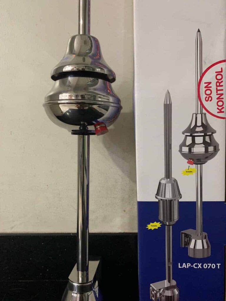 đầu kim thu sét LAP-CX 070T – chất liệu inox không gỉ, đầu phát tia tiên đạo chính xác