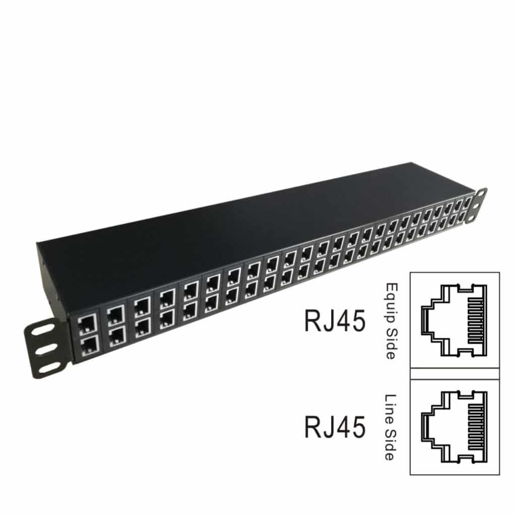 Chống sét mạng LAN – Giải pháp bảo vệ hệ thống mạng và camera IP hiệu quả 3 Chống sét tín hiệu mạng 24 port WTH-SG/RJ45-KHC/24