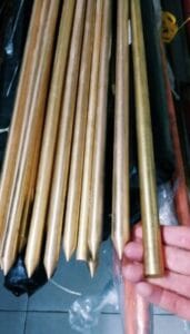 Cọc đồng thau Vinanco – độ bền cao, dẫn điện tốt