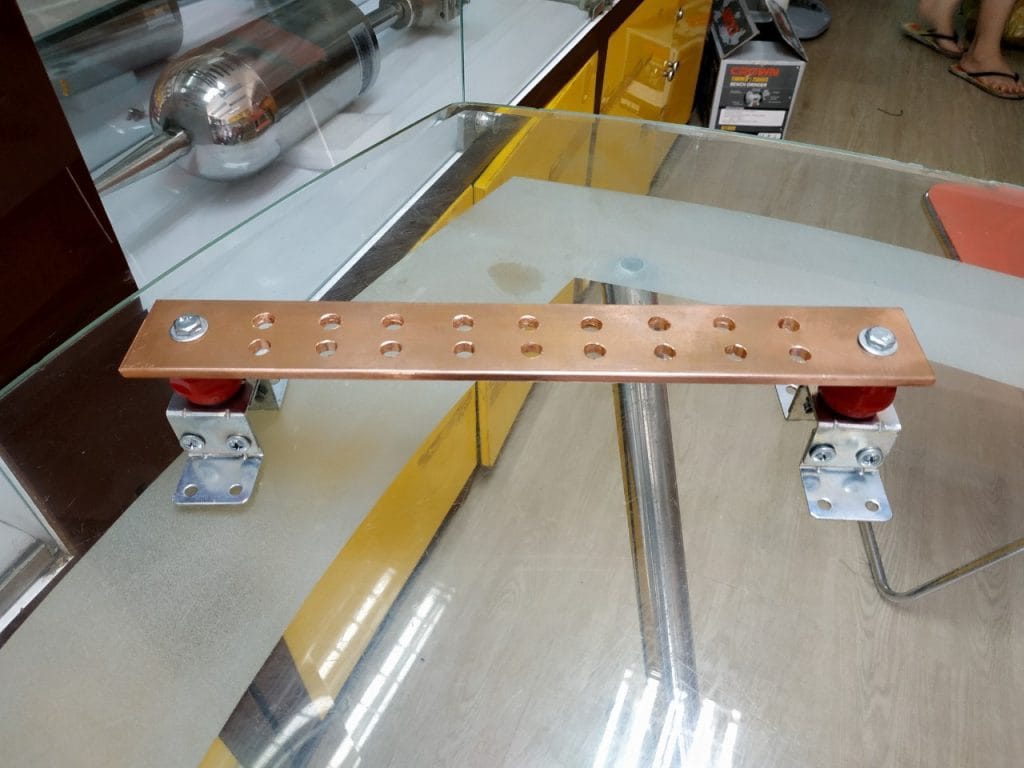 Bảng giá hộp kiểm tra điện trở các loại Vinanco mới nhất đầy đủ kích thước 7 bảng đồng tiếp địa, gối đở , chân đế