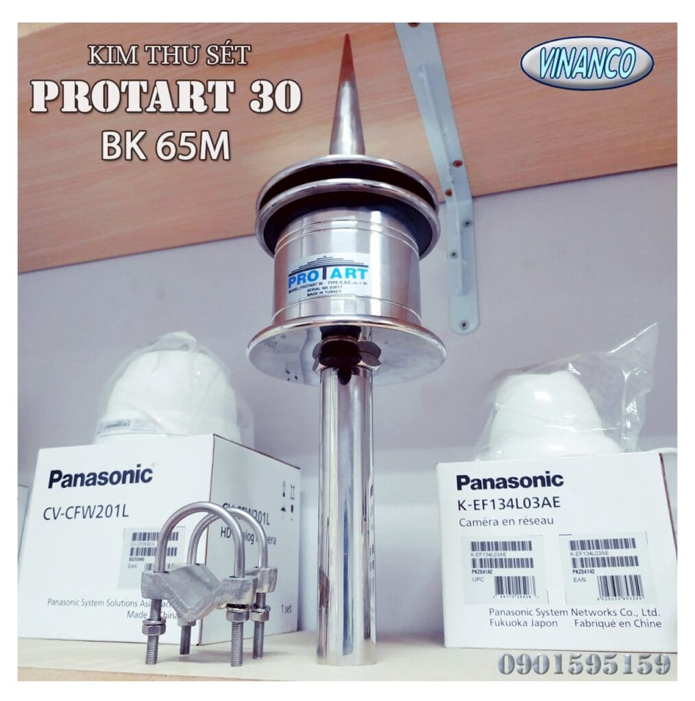 kim thu sét Protart 30, khớp nối