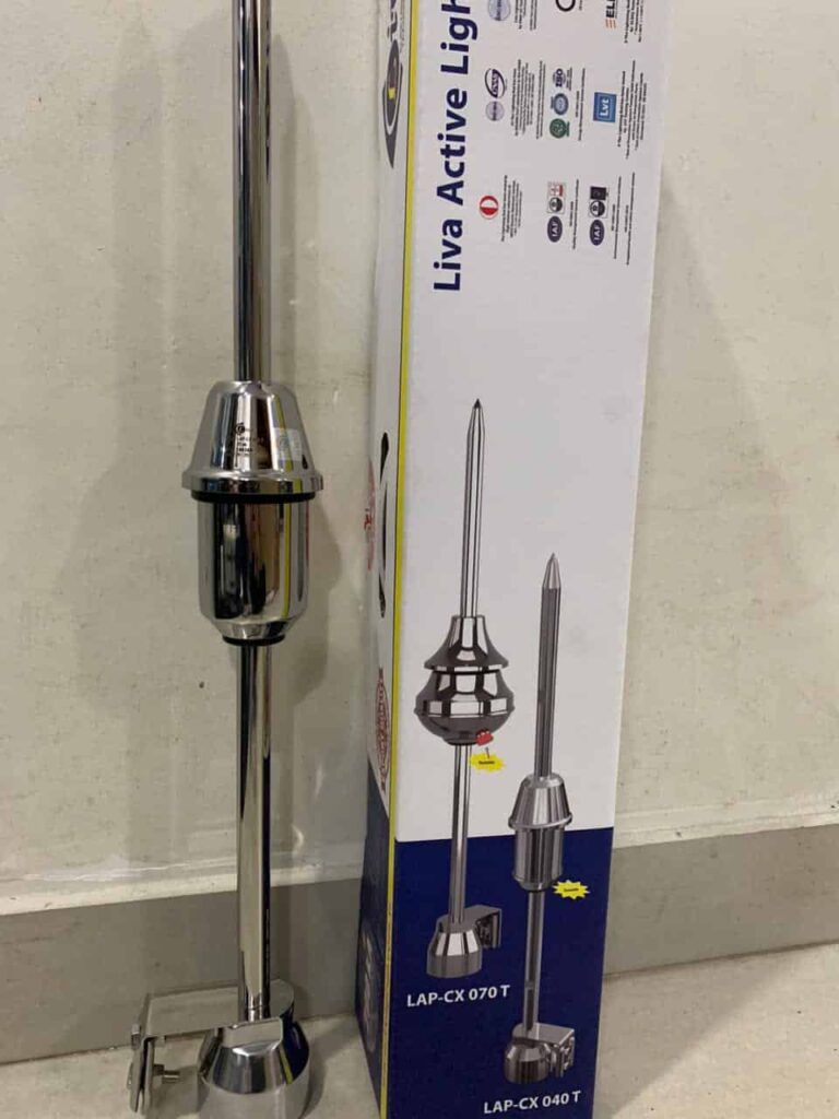 Kim thu sét Liva LAP-CX 040T toàn cảnh – chống sét chủ động công nghệ ESE, bán kính bảo vệ 62m