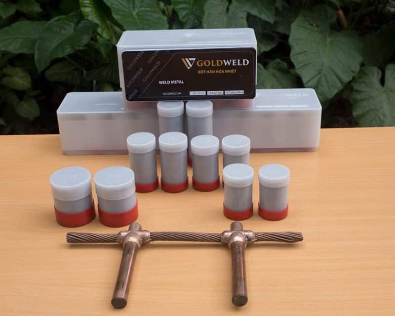 Thuốc hàn hóa nhiệt Goldweld 200g cho mối nối lớn giá tốt giao nhanh