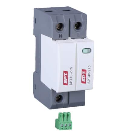Thiết bị cắt sét 1 pha Surgeprotec SPT40-275/1S+1