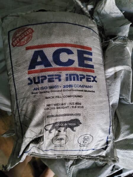 Hóa chất giảm điện trở ACE Ấn Độ 1 Hóa chất giảm điện trở ACE Ấn Độ, bột gem