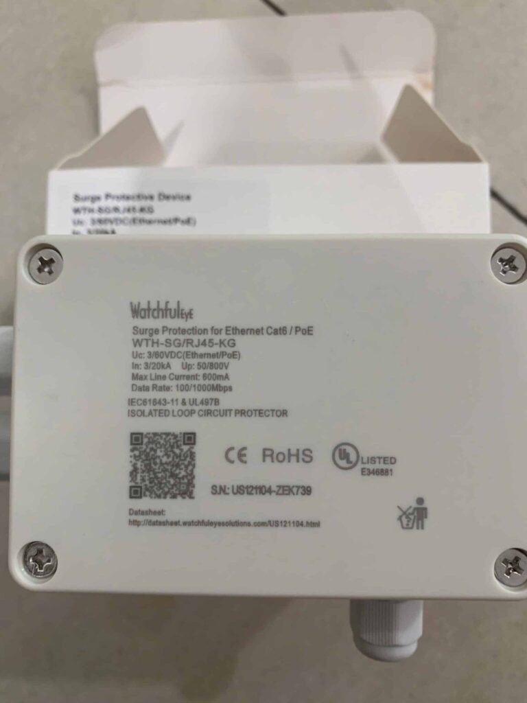 Thiết bị cắt sét WTH-SG/RJ45-KG,hộp đựng