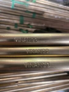 Cọc tiếp địa bằng đồng thau D14 dài 2.4 mét dùng trong hệ thống chống sét