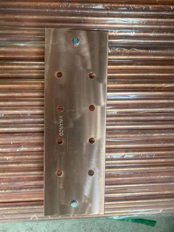 4 Thanh đồng tiếp địa 300x100x5 Vinanco giá tốt sẵn kho giao nhanh