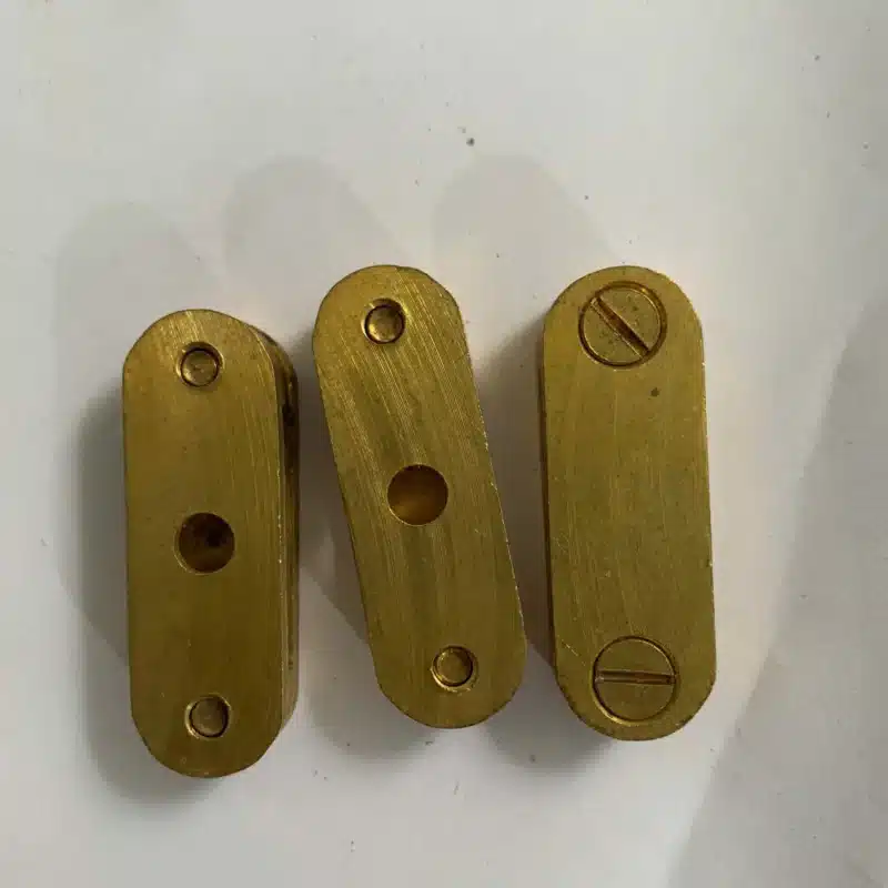 2 Kẹp thanh đồng 2 ngã – Kết nối băng đồng 25x3mm chắc chắn